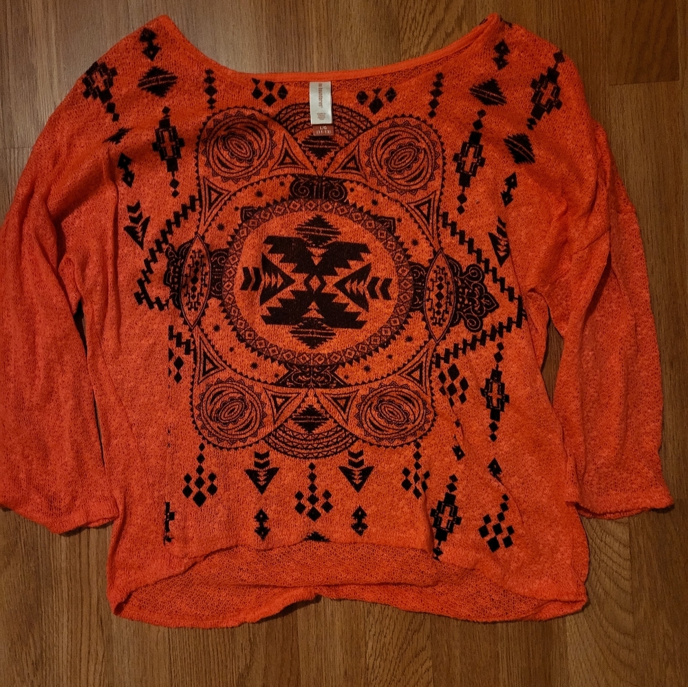 No Boundaries bright pink/orange top